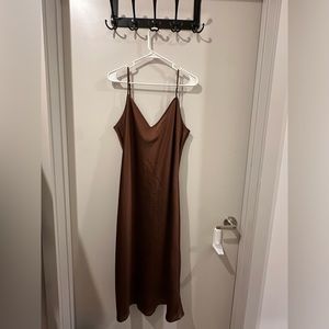 Only Slip midi dress from Wilfred. Purchased for vacation but schedule changed.